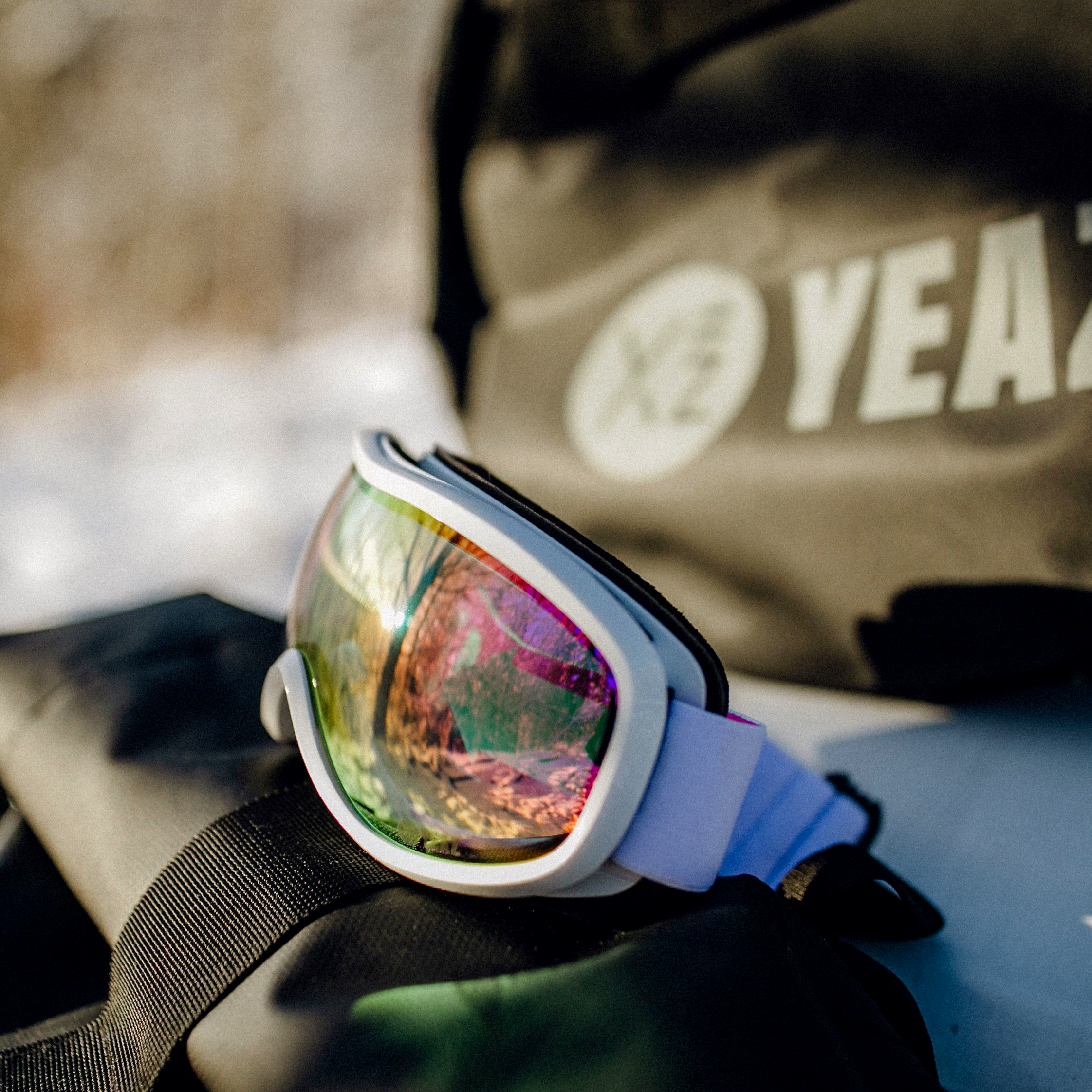 STEEZE ski and snowboard goggles pink/white | Ski- / Snowboard