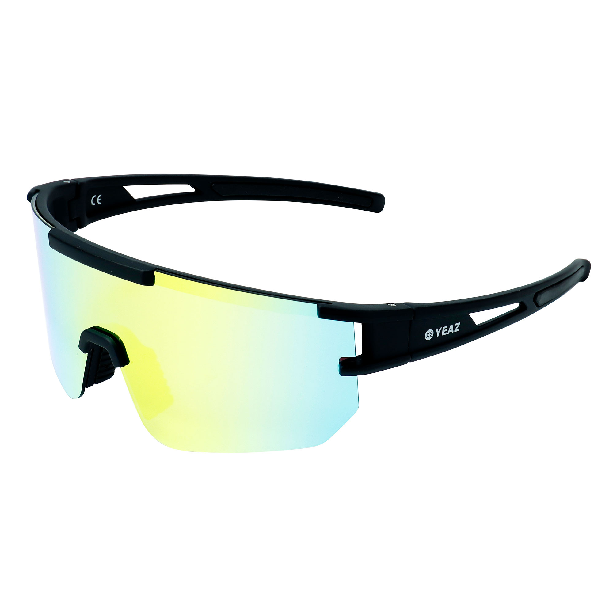 SUNSPARK Sport Sunglasses Black/Golden Green | Sport goggles