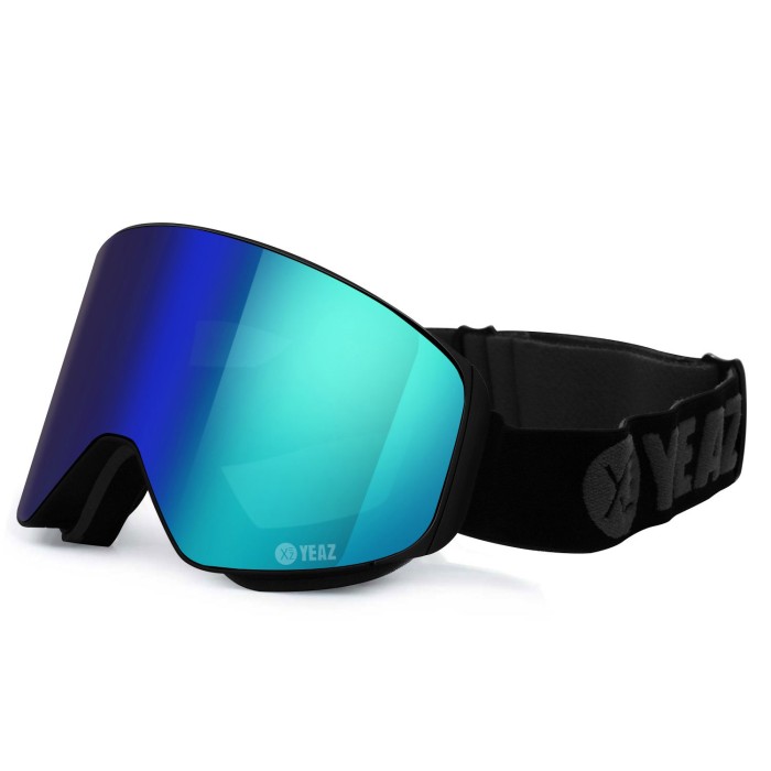 APEX Magnet | Snowboard | goggles YEAZ / | Ski- Snowboard grey / YEAZ Ski logo green goggles