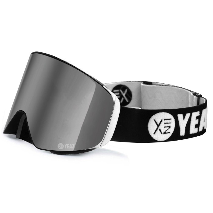 APEX Magnet Ski Snowboard goggles silver / white logo