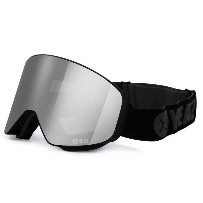 APEX Magnet-Ski-Snowboardbrille silber verspiegelt/schwarz
