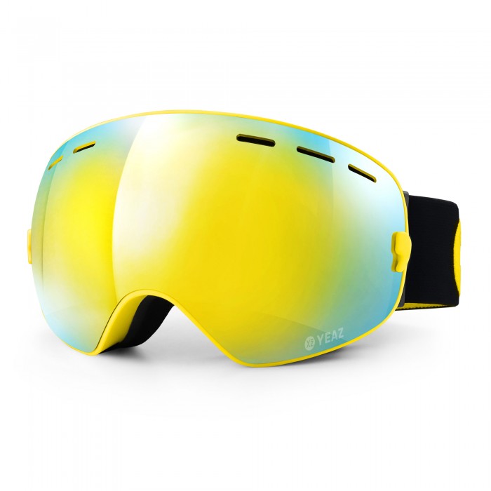 XTRM-SUMMIT Ski- Snowboardbrille mit Rahmen gelb verspiegelt