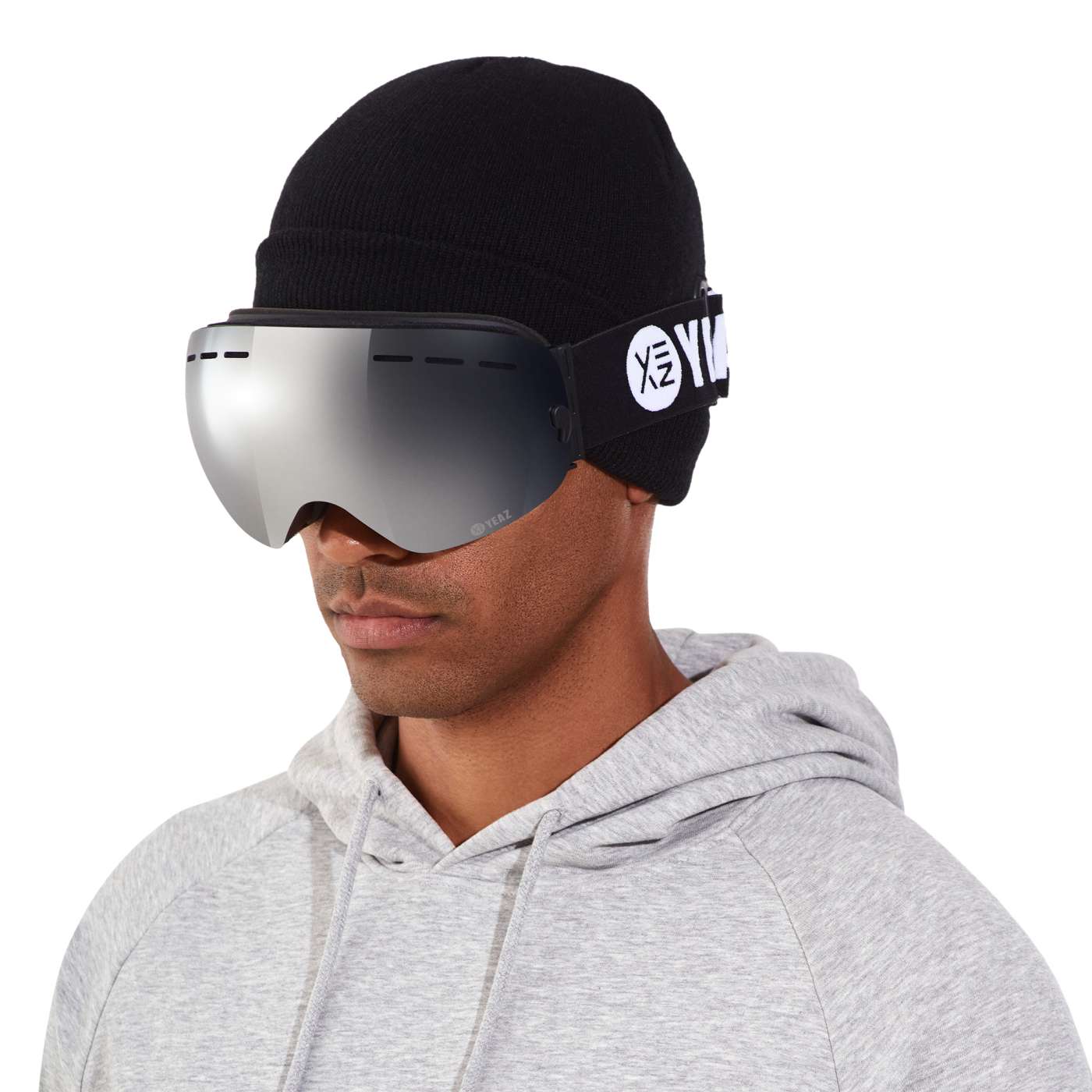 XTRM SUMMIT Ski and snowboard goggles without frame silver mirrored Ski Snowboard goggles YEAZ YEAZ