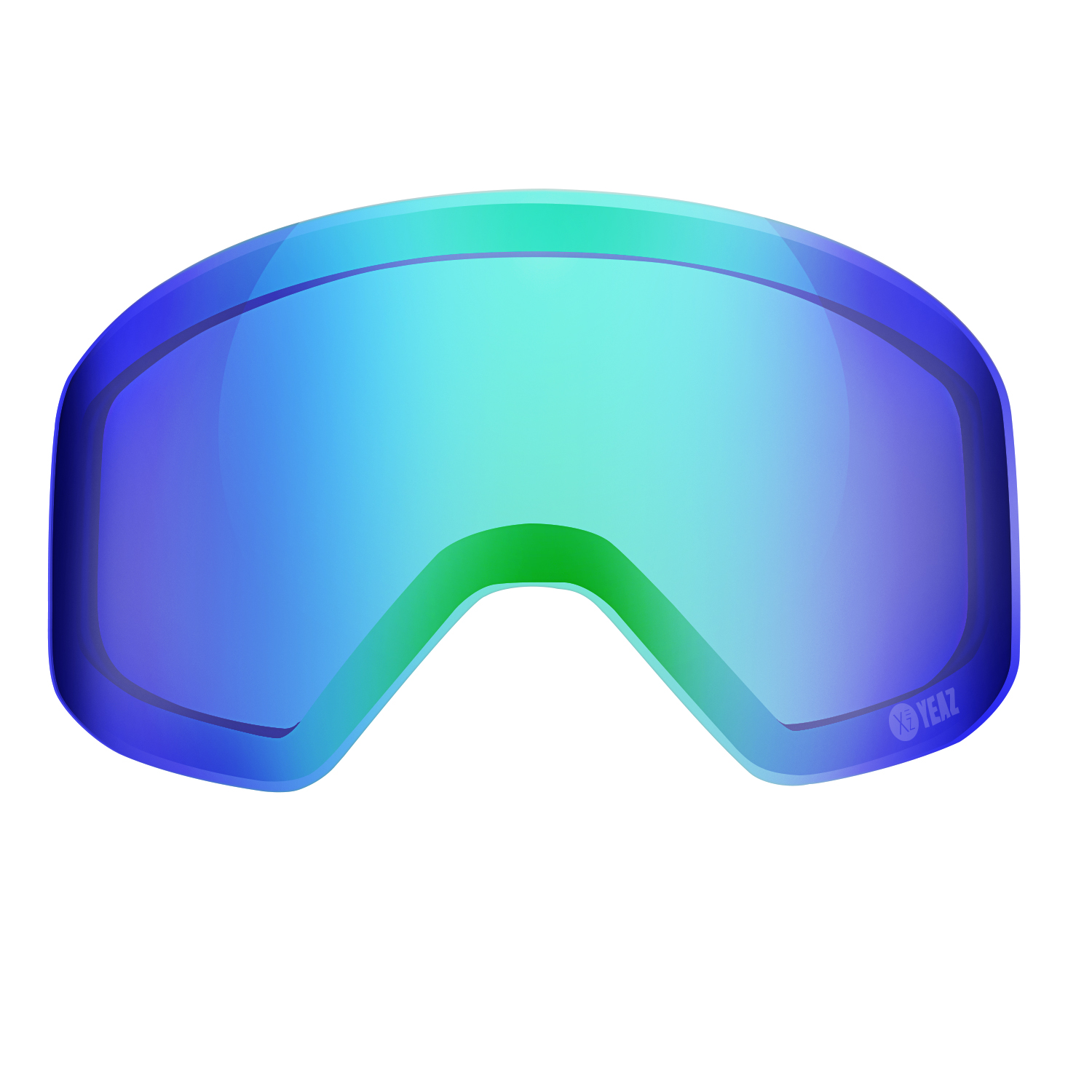 APEX Masque de ski/snowboard avec écran aimanté vert / logo gris, Masques  de ski / snowboard, YEAZ