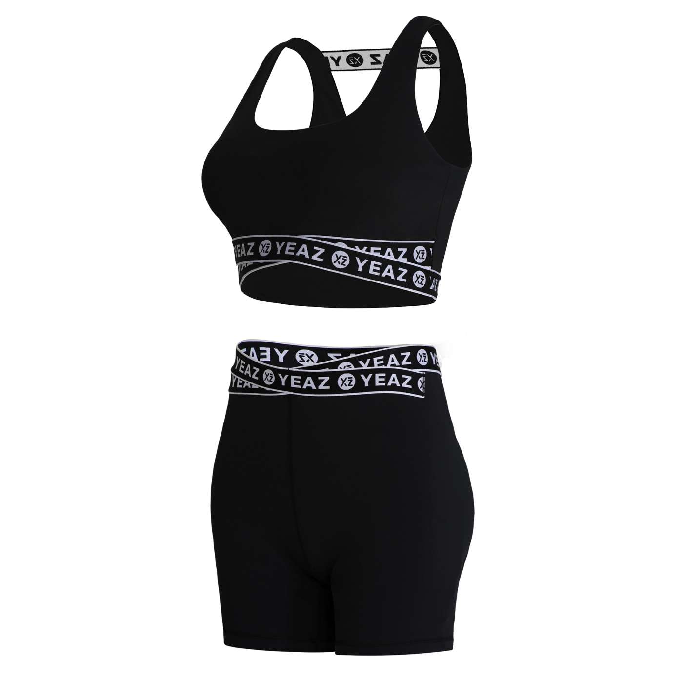 NIKE 〉 CROP TOP BRA ホワイト&ブラック 2枚セット