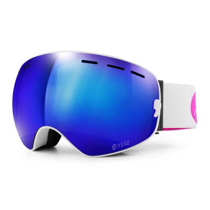 XTRM-SUMMIT Masque de ski / snowboard avec monture bleu/blanc/rose